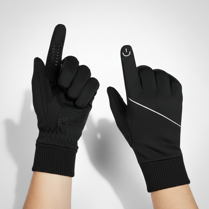 Touchscreen Winter Gloves with Windproof Palm Grip